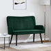 2-Zits Sofa Donkergroen 115 x 61 x 87 cm fluweel