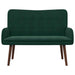 2-Zits Sofa Donkergroen 115 x 61 x 87 cm fluweel
