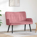 2-Zits Sofa Roze 115 x 61 x 87 cm fluweel