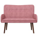 2-Zits Sofa Roze 115 x 61 x 87 cm fluweel