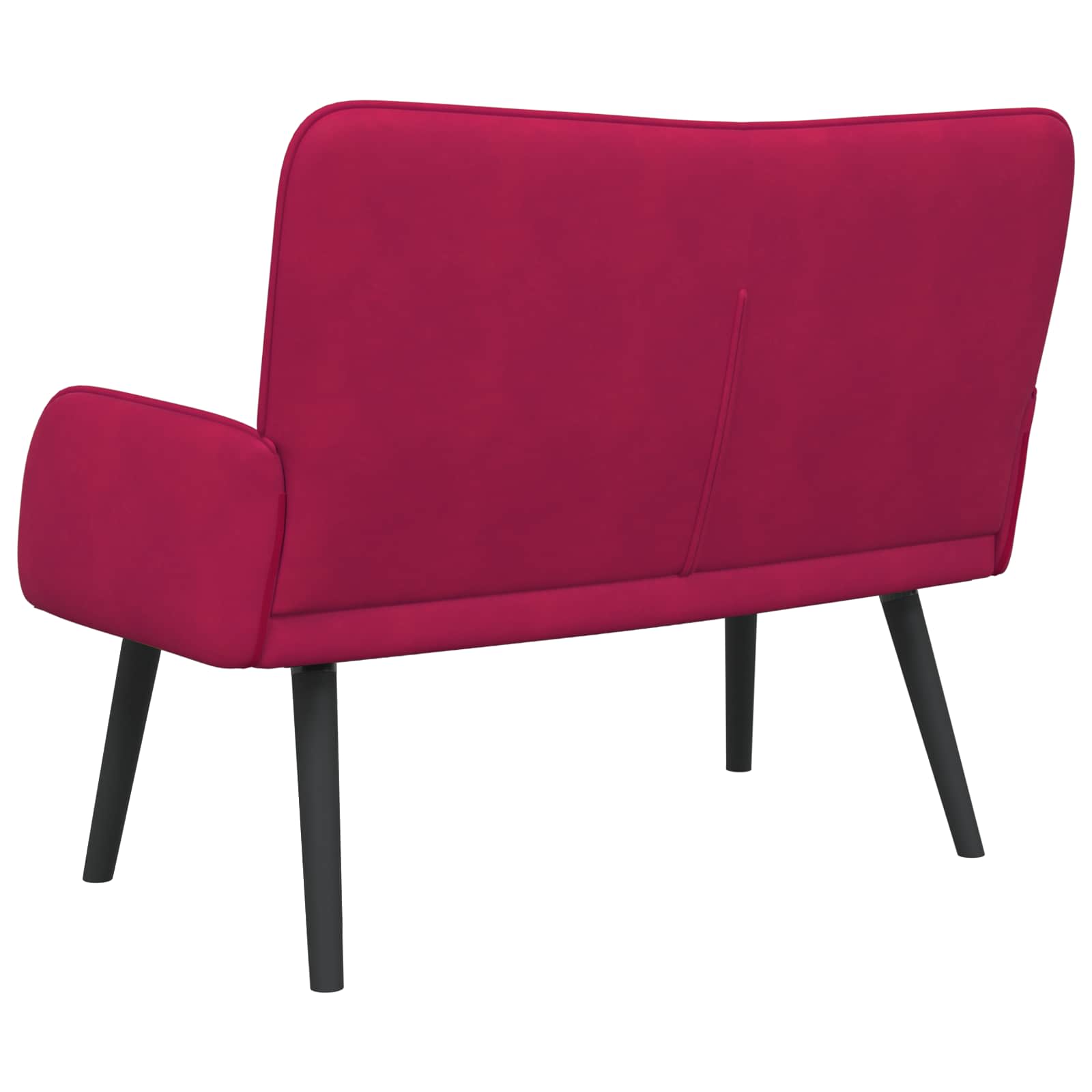 2-Zits Sofa Wijnrood 115 x 61 x 87 cm fluweel