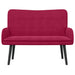 2-Zits Sofa Wijnrood 115 x 61 x 87 cm fluweel