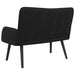 2-Zits Sofa Zwart 115 x 61 x 87 cm fluweel