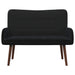 2-Zits Sofa Zwart 115 x 61 x 87 cm fluweel