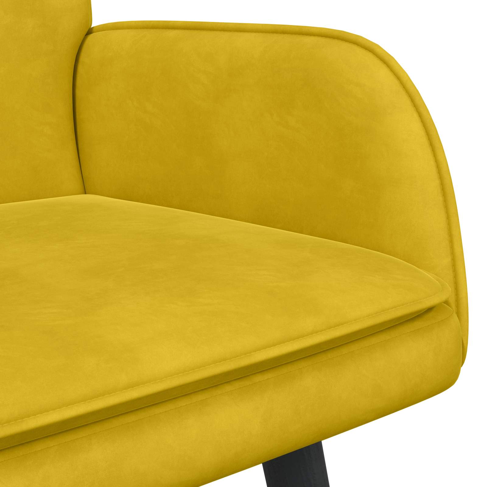 2-Zits Sofa Geel 115 x 61 x 87 cm fluweel