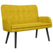 2-Zits Sofa Geel 115 x 61 x 87 cm fluweel