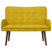 2-Zits Sofa Geel 115 x 61 x 87 cm fluweel