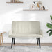 2-Zits Sofa Crèmekleurig 115 x 61 x 87 cm fluweel