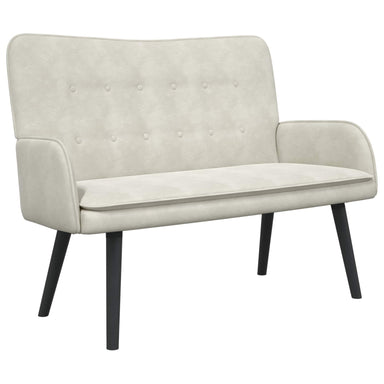2-Zits Sofa Crèmekleurig 115 x 61 x 87 cm fluweel