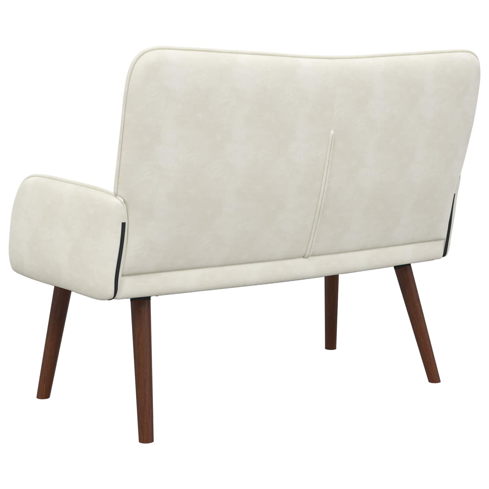 2-Zits Sofa Crèmekleurig 115 x 61 x 87 cm fluweel