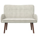 2-Zits Sofa Crèmekleurig 115 x 61 x 87 cm fluweel