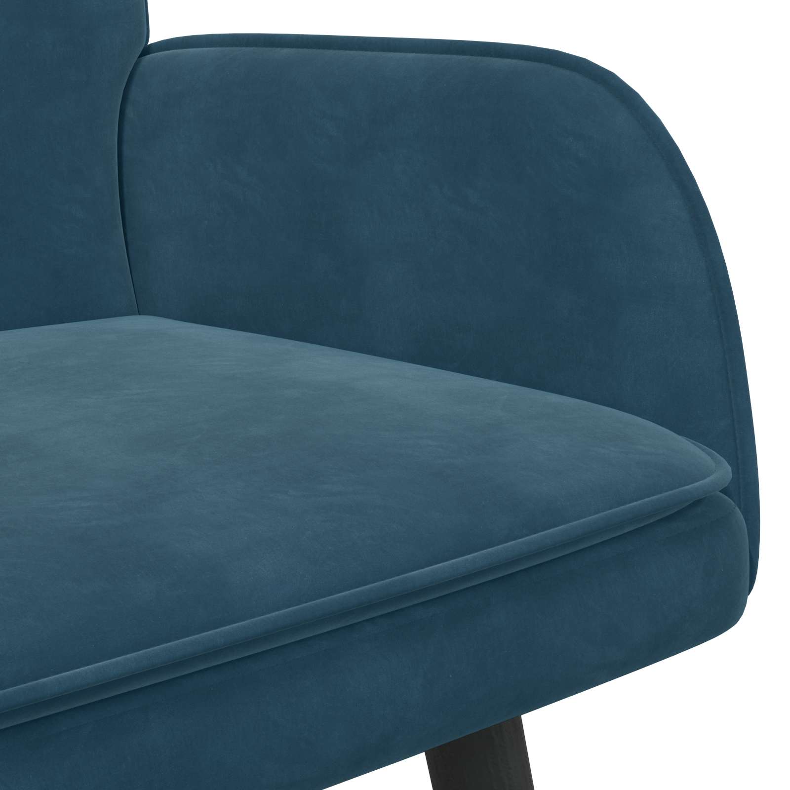 2-Zits Sofa Blauw 115 x 61 x 87 cm fluweel