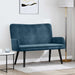 2-Zits Sofa Blauw 115 x 61 x 87 cm fluweel