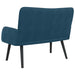 2-Zits Sofa Blauw 115 x 61 x 87 cm fluweel