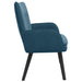 2-Zits Sofa Blauw 115 x 61 x 87 cm fluweel
