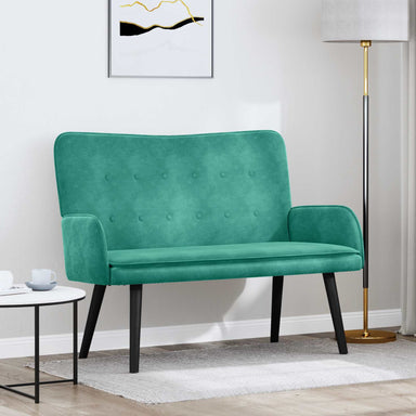 2-Zits Sofa Turquoise 115 x 61 x 87 cm fluweel