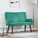 2-Zits Sofa Turquoise 115 x 61 x 87 cm fluweel