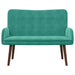 2-Zits Sofa Turquoise 115 x 61 x 87 cm fluweel