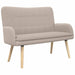 2-Zits Sofa Lichtgrijs 115 x 61 x 87 cm Bouclé