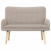 2-Zits Sofa Lichtgrijs 115 x 61 x 87 cm Bouclé