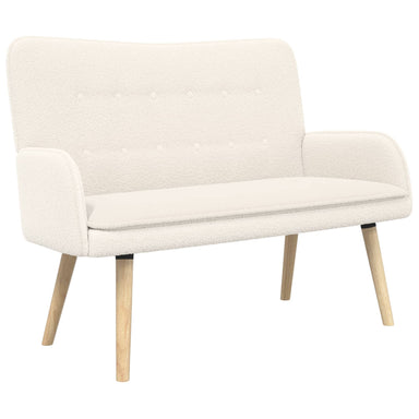 2-Zits Sofa Crèmekleurig 115 x 61 x 87 cm Bouclé