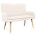 2-Zits Sofa Crèmekleurig 115 x 61 x 87 cm Bouclé