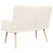 2-Zits Sofa Crèmekleurig 115 x 61 x 87 cm Bouclé