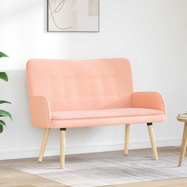 2-Zits Sofa Roze 115 x 61 x 87 cm Bouclé