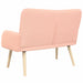 2-Zits Sofa Roze 115 x 61 x 87 cm Bouclé
