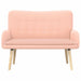 2-Zits Sofa Roze 115 x 61 x 87 cm Bouclé