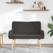 2-Zits Sofa Donkergrijs 115 x 61 x 87 cm Bouclé