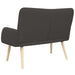 2-Zits Sofa Donkergrijs 115 x 61 x 87 cm Bouclé