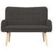 2-Zits Sofa Donkergrijs 115 x 61 x 87 cm Bouclé