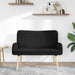 2-Zits Sofa Zwart 115 x 61 x 87 cm Bouclé