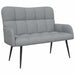 2-Zits Sofa Lichtgrijs 115 x 61 x 87 cm Stof
