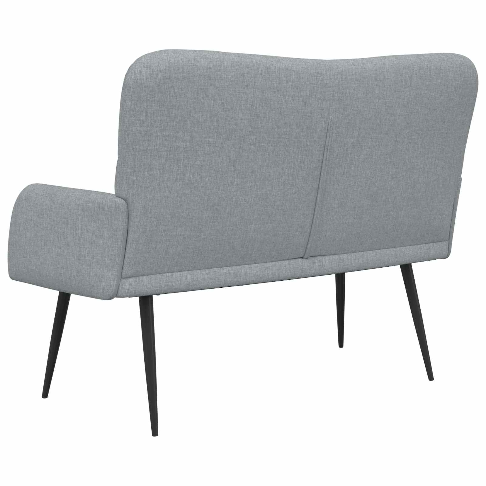 2-Zits Sofa Lichtgrijs 115 x 61 x 87 cm Stof