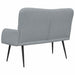 2-Zits Sofa Lichtgrijs 115 x 61 x 87 cm Stof