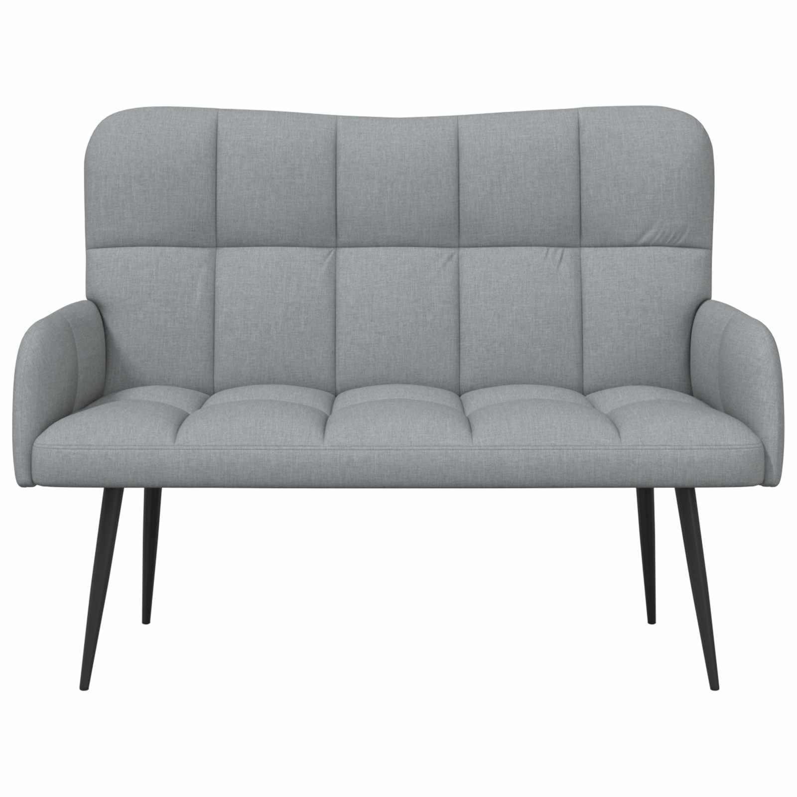 2-Zits Sofa Lichtgrijs 115 x 61 x 87 cm Stof