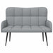 2-Zits Sofa Lichtgrijs 115 x 61 x 87 cm Stof