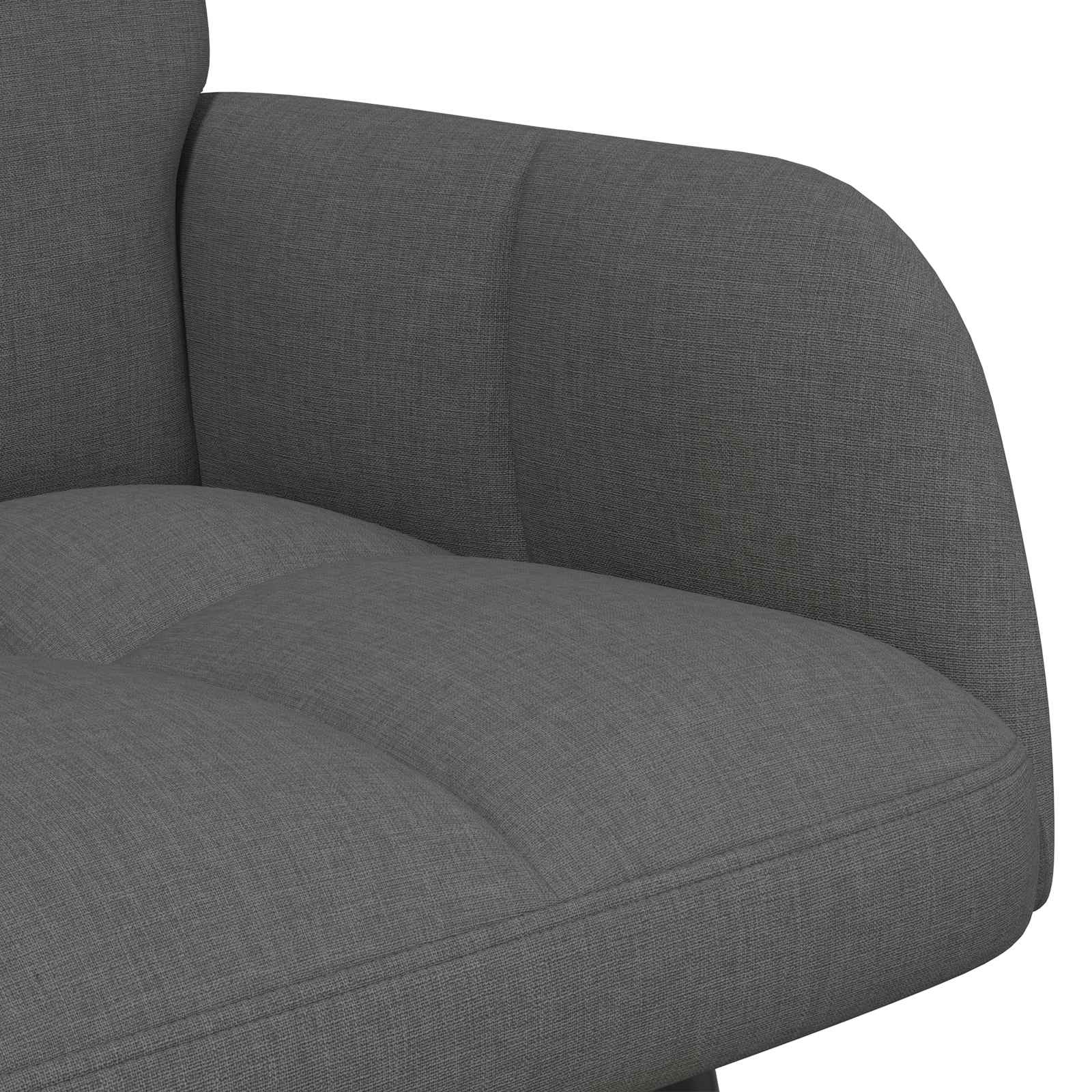 2-Zits Sofa Donkergrijs 115 x 61 x 87 cm Stof