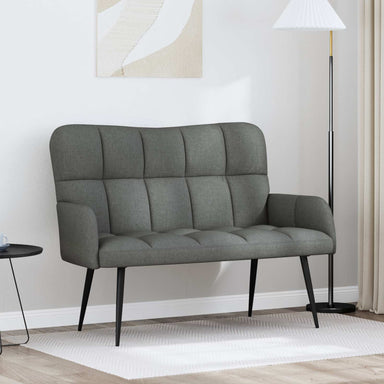 2-Zits Sofa Donkergrijs 115 x 61 x 87 cm Stof