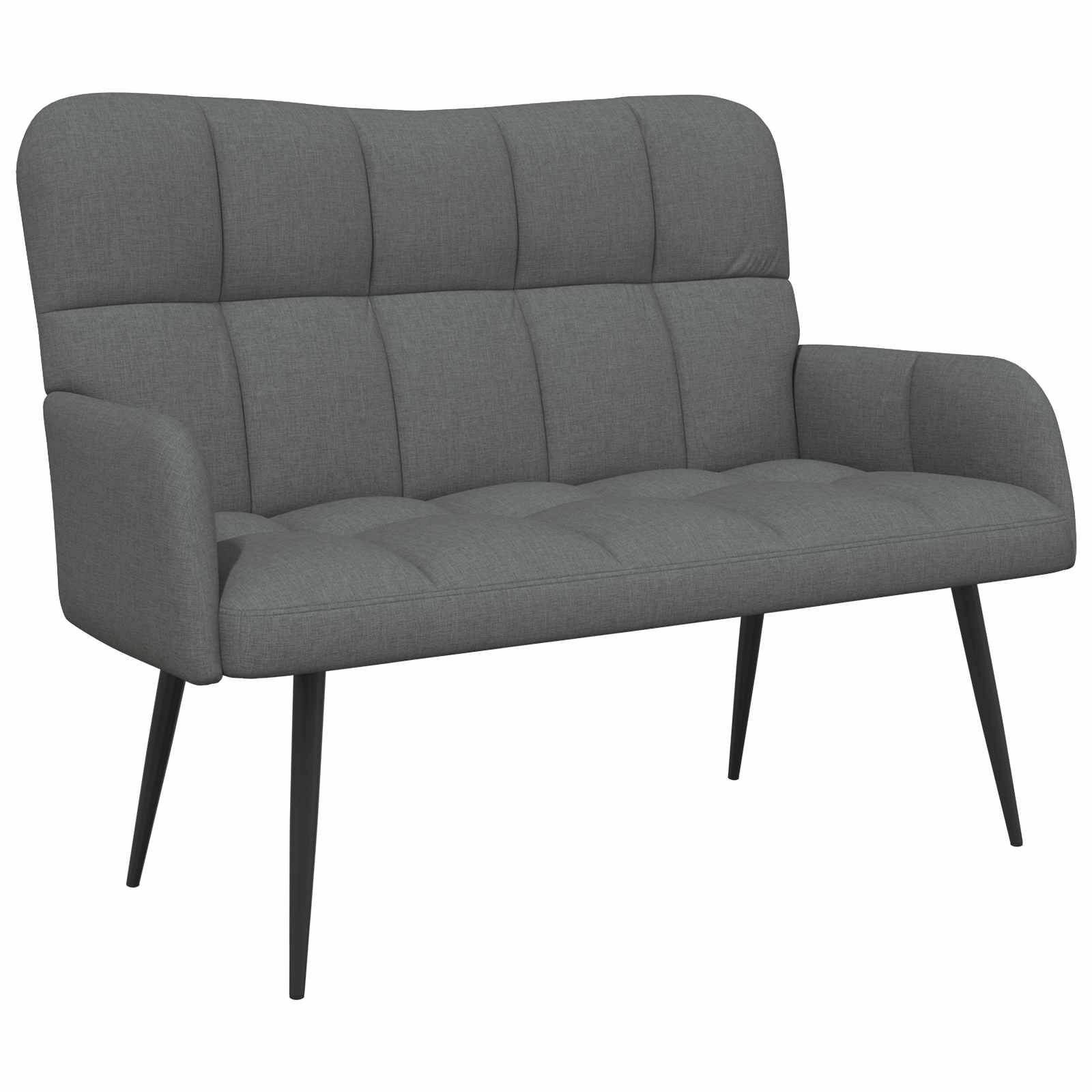 2-Zits Sofa Donkergrijs 115 x 61 x 87 cm Stof