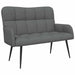 2-Zits Sofa Donkergrijs 115 x 61 x 87 cm Stof
