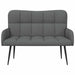 2-Zits Sofa Donkergrijs 115 x 61 x 87 cm Stof
