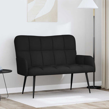 2-Zits Sofa Zwart 115 x 61 x 87 cm Stof