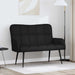 2-Zits Sofa Zwart 115 x 61 x 87 cm Stof