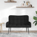 2-Zits Sofa Zwart 115 x 61 x 87 cm Stof