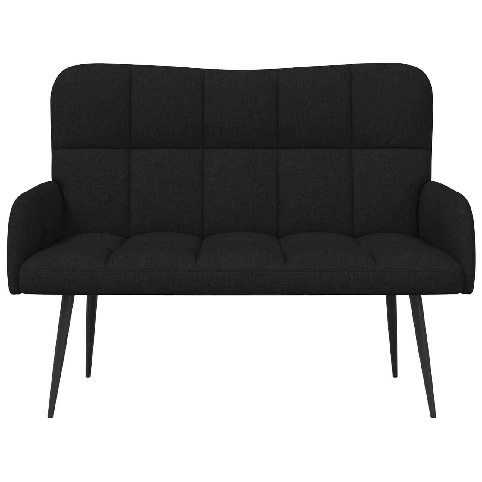 2-Zits Sofa Zwart 115 x 61 x 87 cm Stof