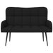 2-Zits Sofa Zwart 115 x 61 x 87 cm Stof