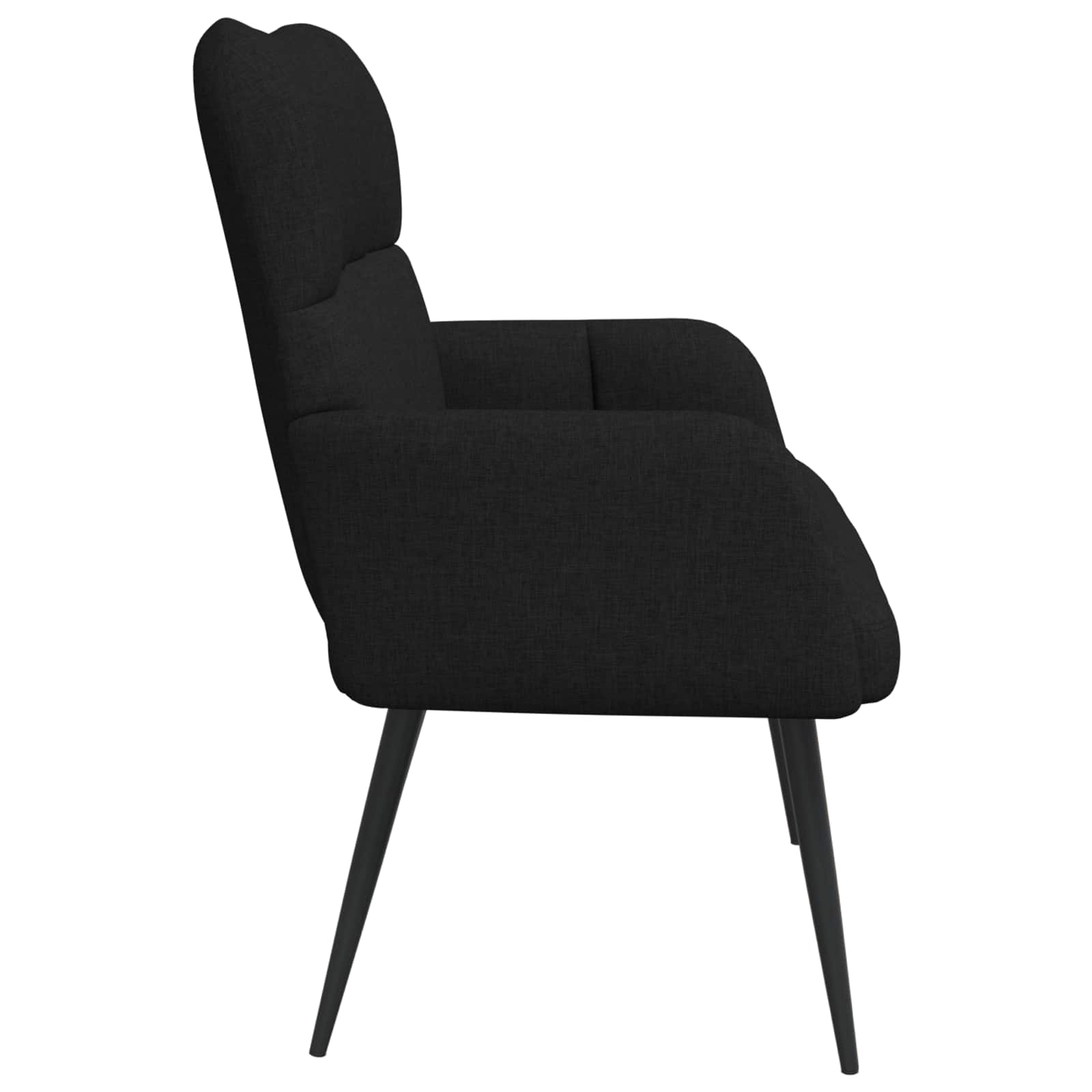 2-Zits Sofa Zwart 115 x 61 x 87 cm Stof